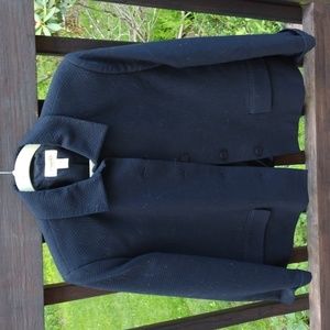 TALBOTS BUTTON FRONT,LINED,TEXTURED DHORT JACKET. EUC